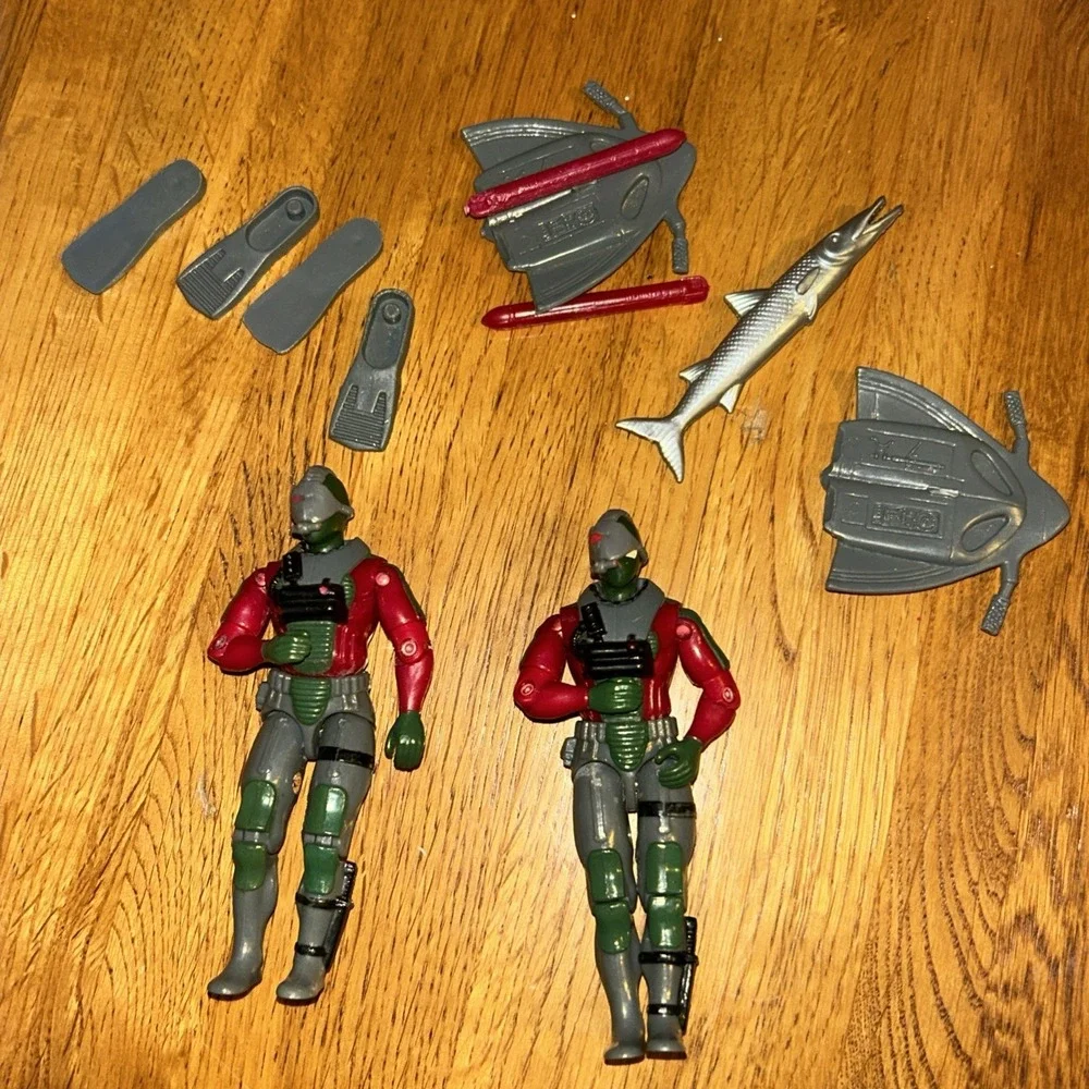 Vintage G.I. Joe Undertow (V1) 1990 Action Figure Hasbro ARAH Lot Of 2